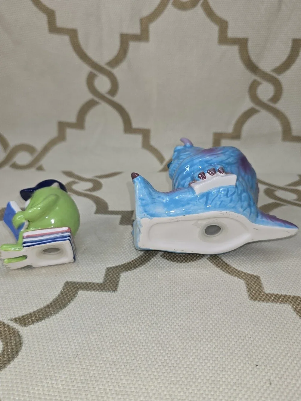 Disney Pixar Monsters Inc - Mike & Sulley Ceramic Salt & Pepper Shakers New